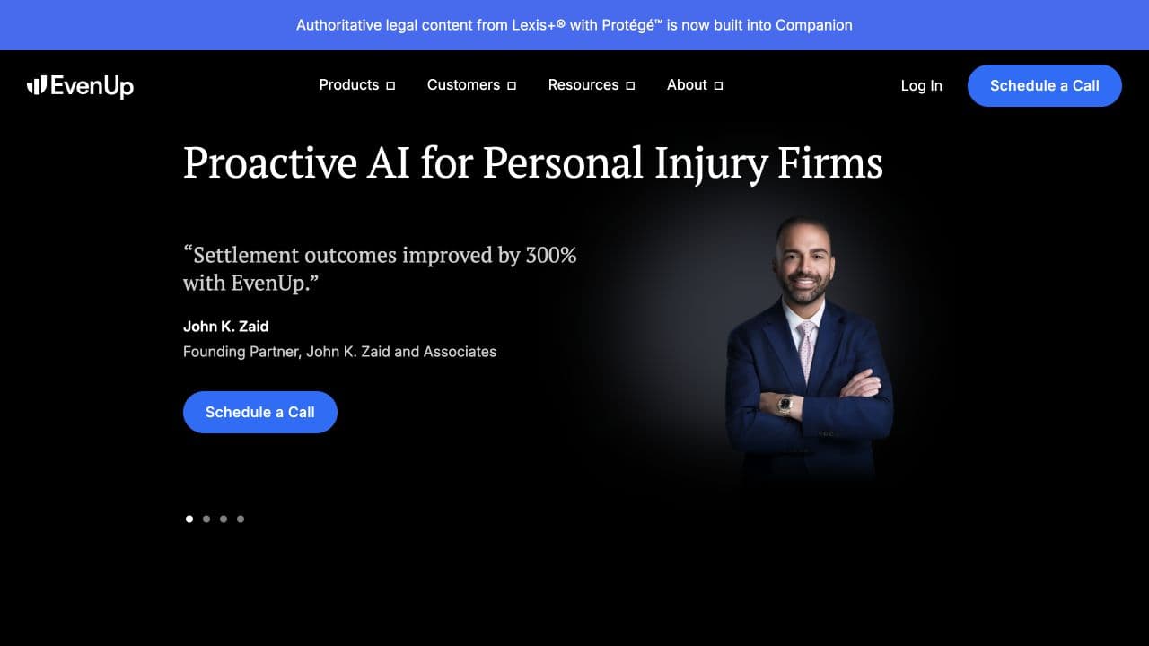 EvenUp website homepage screenshot