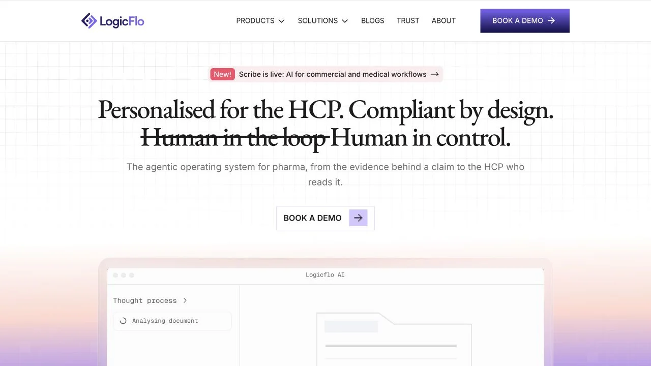 LogicFlo AI — official website screenshot