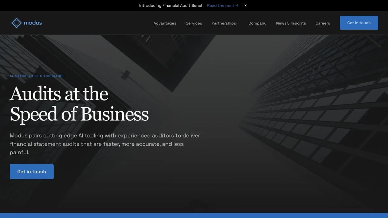 Modus — official website screenshot