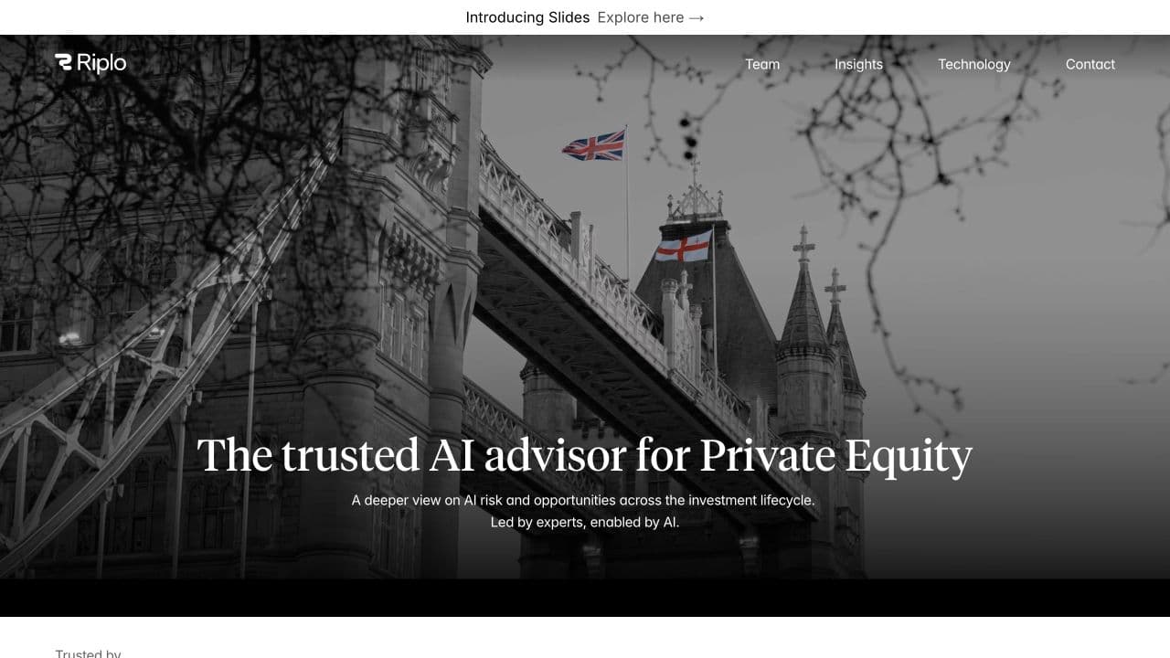 Riplo website homepage screenshot