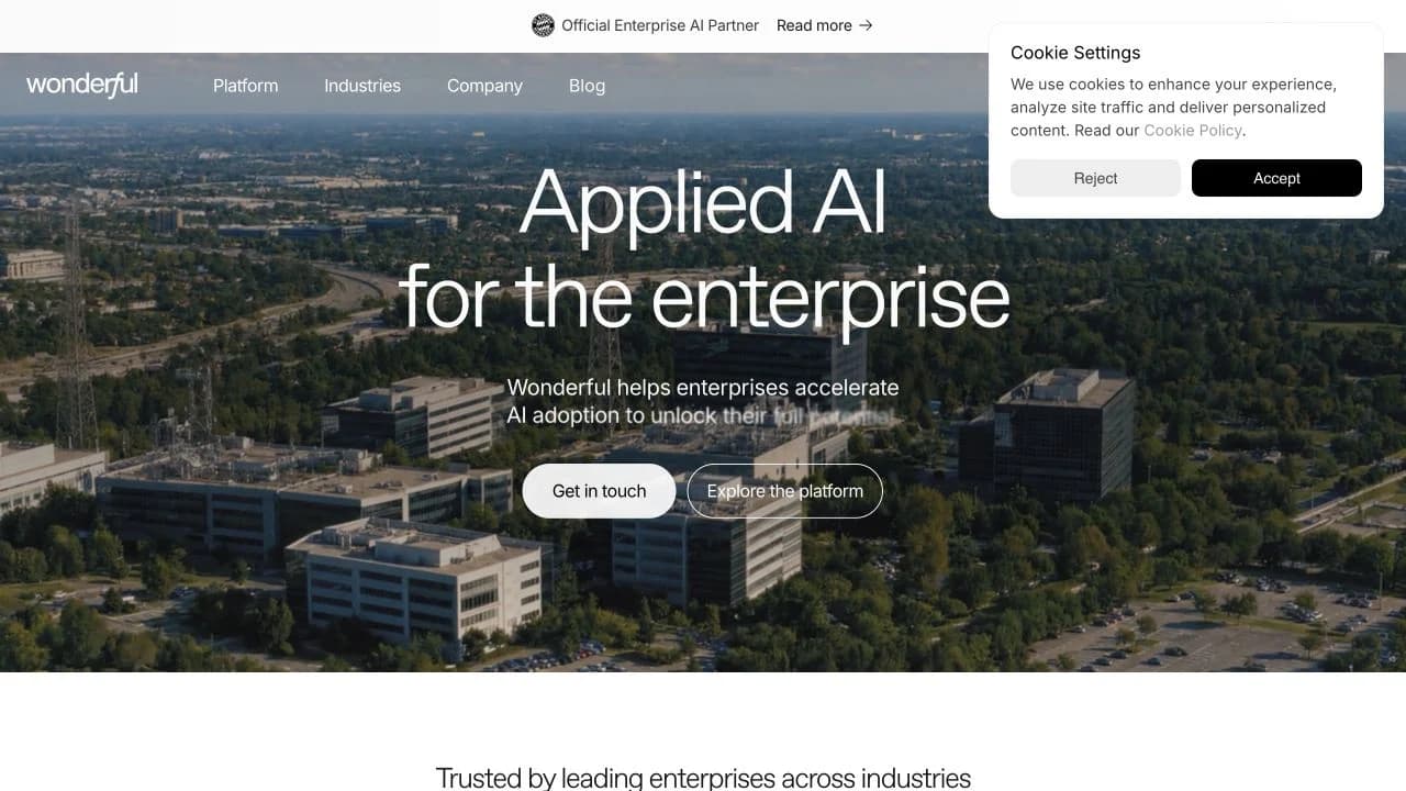 Wonderful — official website screenshot